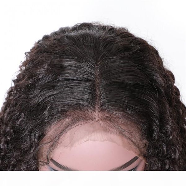 

tkwig series natural black curly hair 360 lace front virgin human hair human hair black women, Black;brown