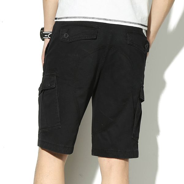 

2021 new men's shorts black khaki cargo short pants thin male breeches no will see the green army 4odd, White;black
