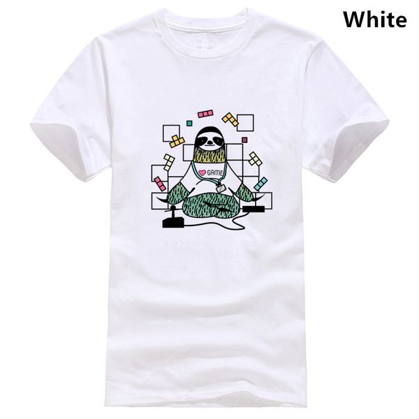 

sloth life retro game lover old school funny cartoon gamer team custom clothes white sport hooded sweatshirt hoodie t shirt