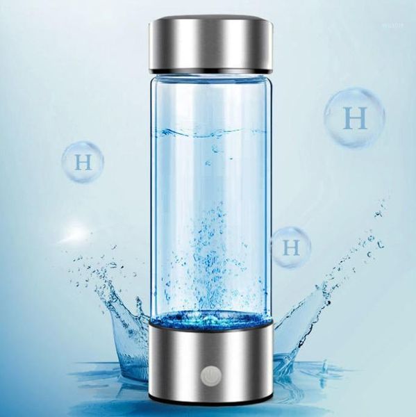 

portable hydrogen generator ionizer for pure h2 rich water bottle electrolysis hidrogen 420ml drink1 bottles