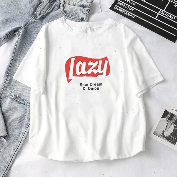 

zogank letters print women tshirt casual t shirt gift 90s lady girl funny short sleeve o neck tee female t, White