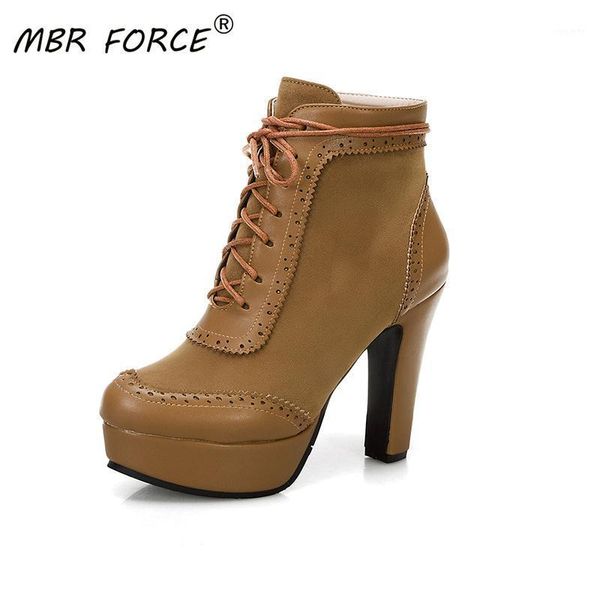 

mbr force autumn and winter fashion high heels zipper elastic band pu european and american style short boots women1, Black