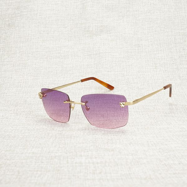 

2021 new vintage rimless style sunglasses men oculos shade metal frame gafas women for beaching driving accessories uuxf, White;black