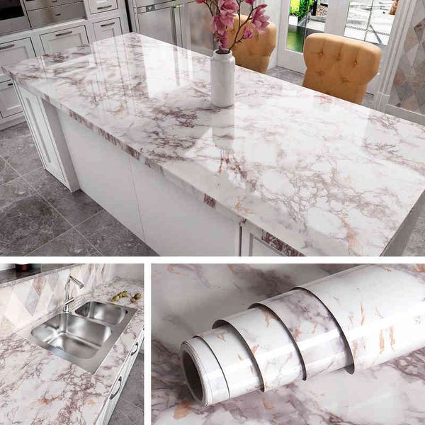 

bathroom removable self adhesive wallpaper for kitchen counter peel and stick cabinet shelf liner vinyl contact paper marble a0603