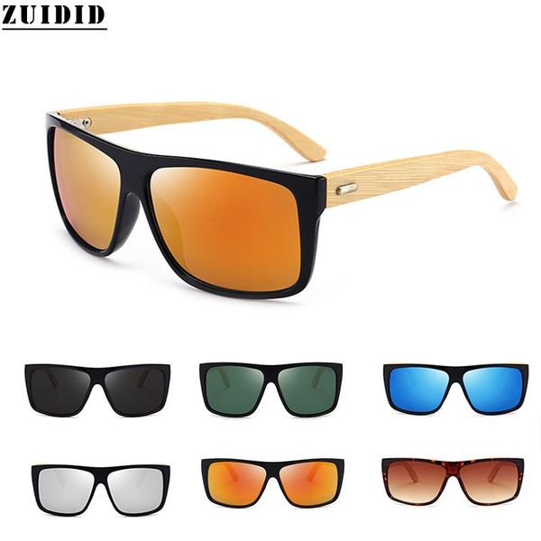 

Individuality Fashion Mao Bamboo Sunglasses For Men Classics Vintage Bamboo Wood Leg Hippie Glasses Women Moda Hombre Shades, White;black