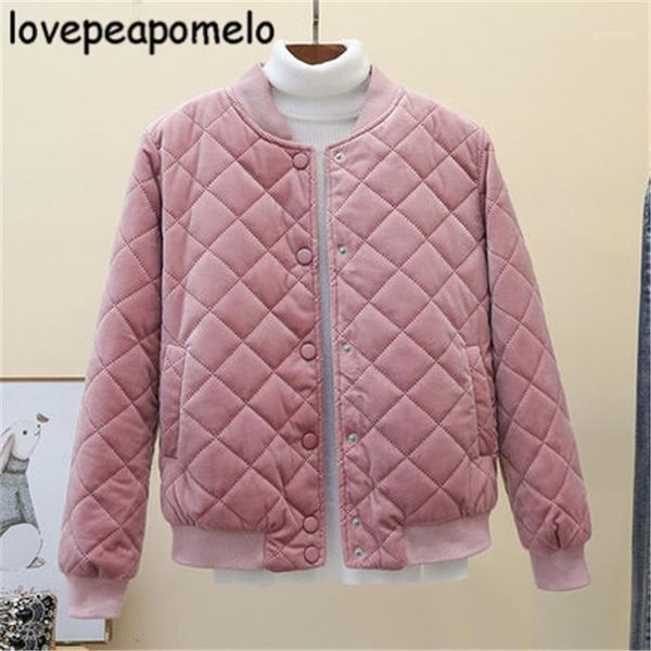 

women's down & parkas autumn women's winter cotton fashion loose female coat warm thick woman jackets plus size ladies lamb wool h, Black