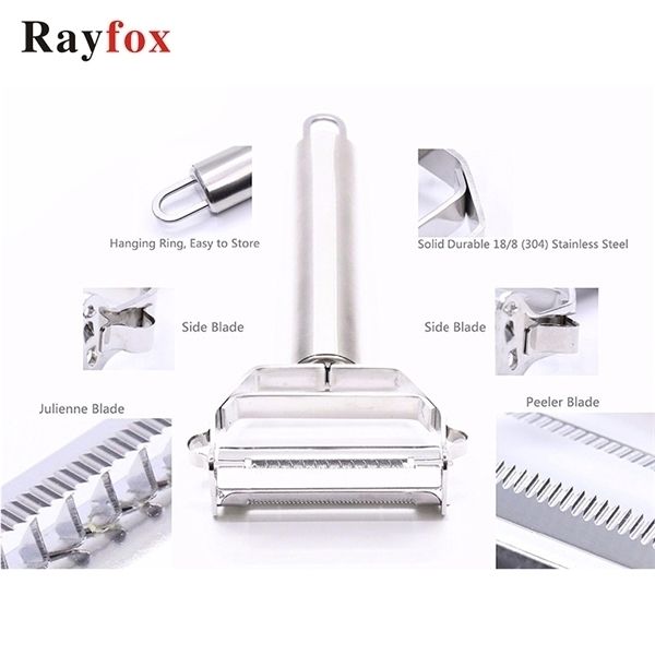 

dual fruit vegetable peeler&julienne peeler cutter stainless steel potato carrot grater planing kitchen tools goods
