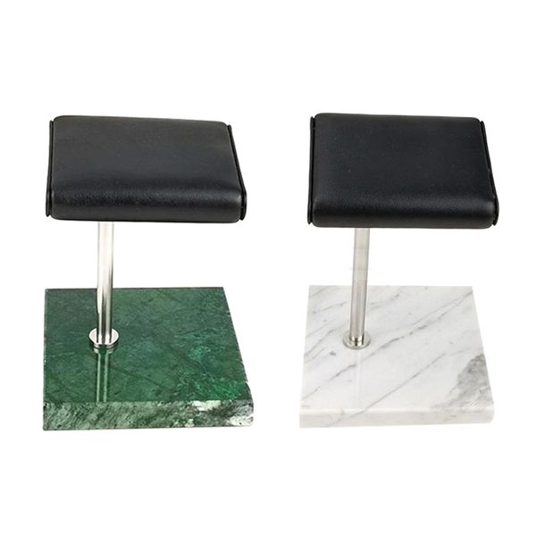 

2pcs / набор marble pu часы держатель подставка для дисплея, Black;white