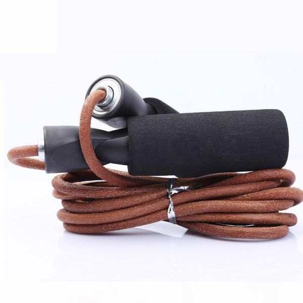 

qualityleather skipping speed rope bearing speed fitness sport lose weight exercise equipment adjustable pro skipping rope