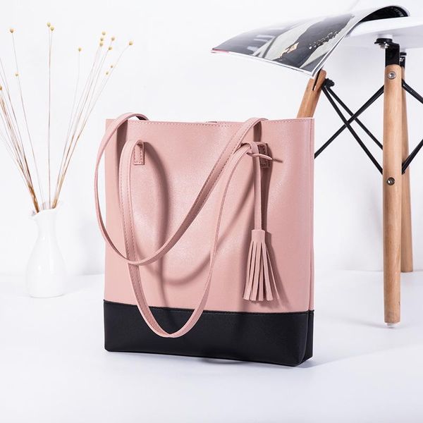 

fashion tassel bag new simple women's bag handbag shoulder leisure shopping mummy