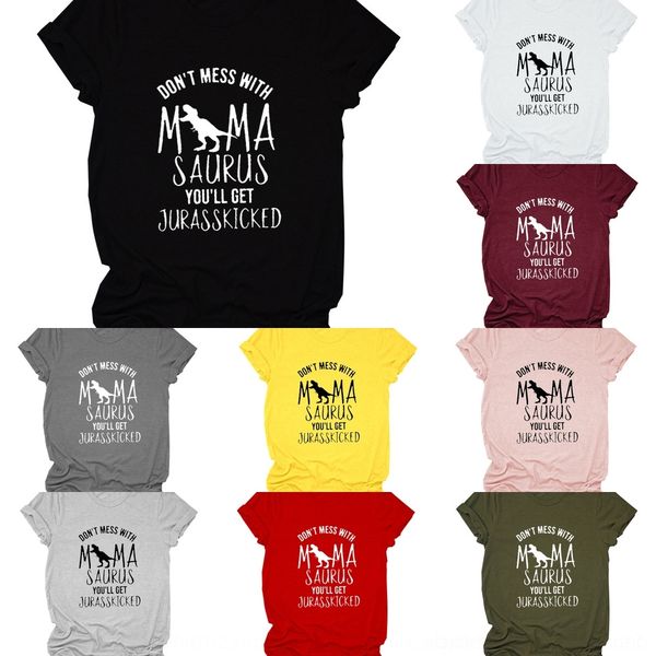 

ur4uz случайного беспорядка пальто топ с mama t-рубашкой женской рукавом короткой шеей экипажа рыхлым не футболка топ 2y3yp, White