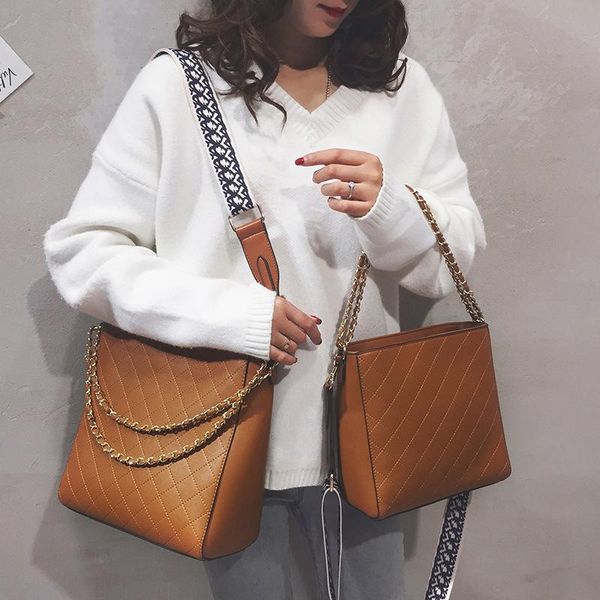 

fashion rhombus ladies bag, chain shoulder bag, large capacity bucket bag handbags women bags designer tote bag handbags