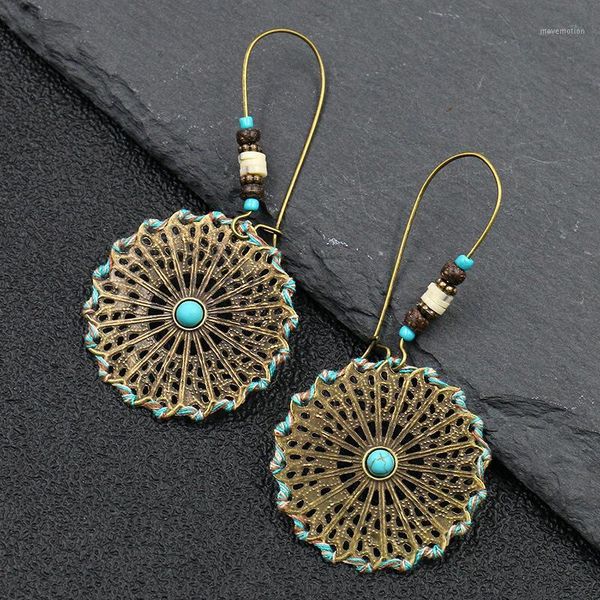 

women hyperbole earrings vintage earrings boho bohemian lightweight1, Golden;silver