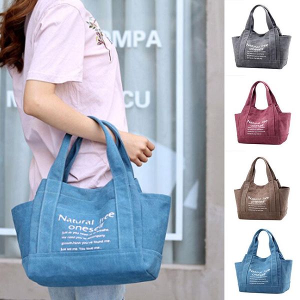 

bag new women big casual letter printing bags lady canvas handbag shoulder bags