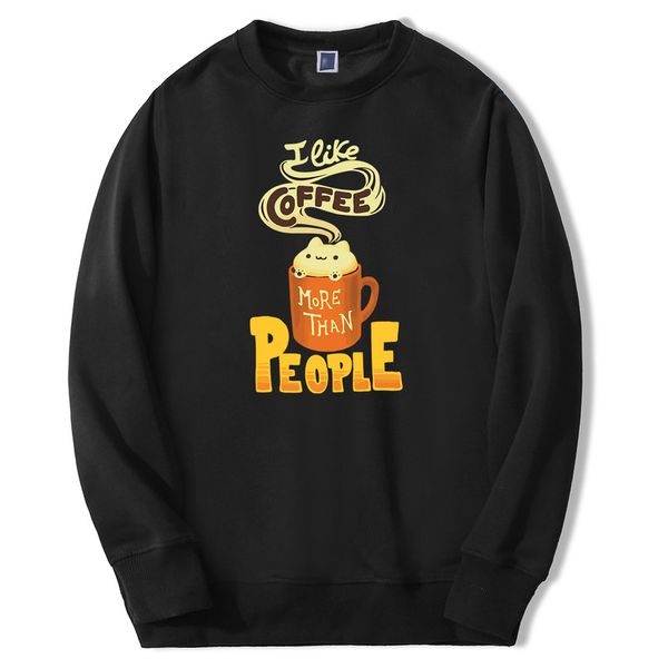 

funny desgin men's sweatshirts i like coffee male hoodies sweatshirts 2020 spring autumn hoodie sweatshirt fashion cool man, Black