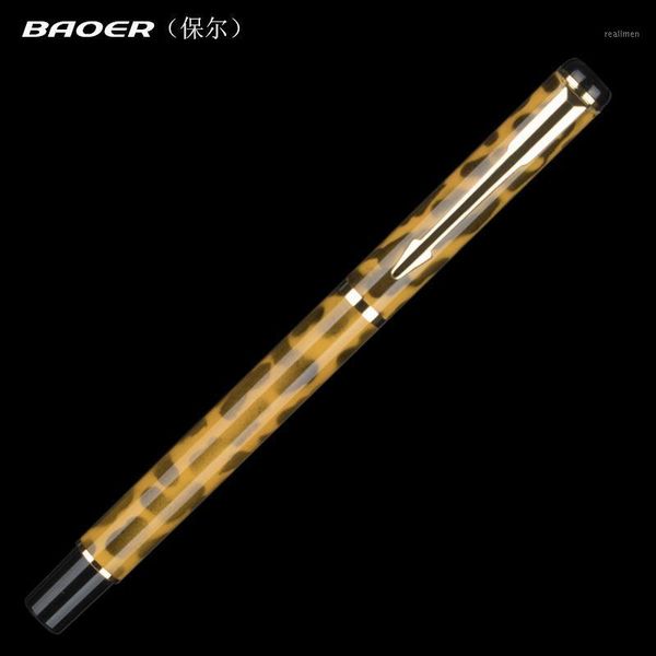 

baoer ink pen 801 orange yellow business office nib fountain pen financial calligraphy new strong promotion1