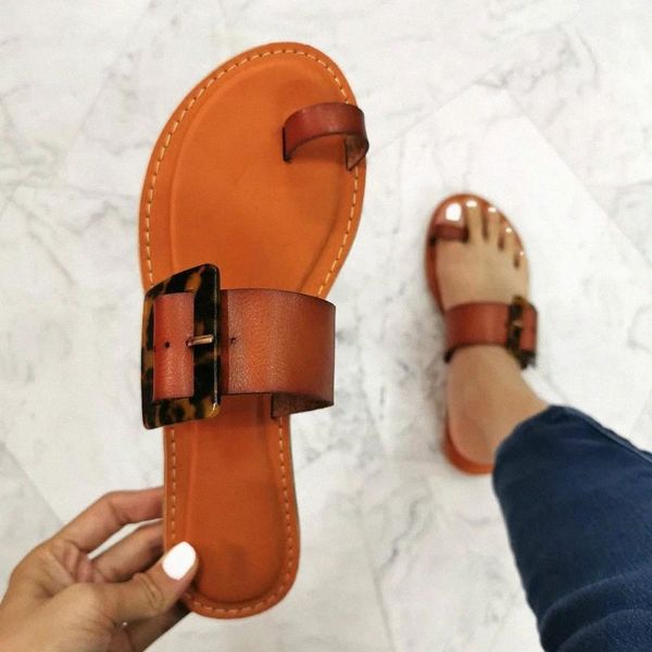 

new sandals women shoes summer sandal beach flat with slides square buckle fashion woman outside shoes female slippers #vl9z, Black