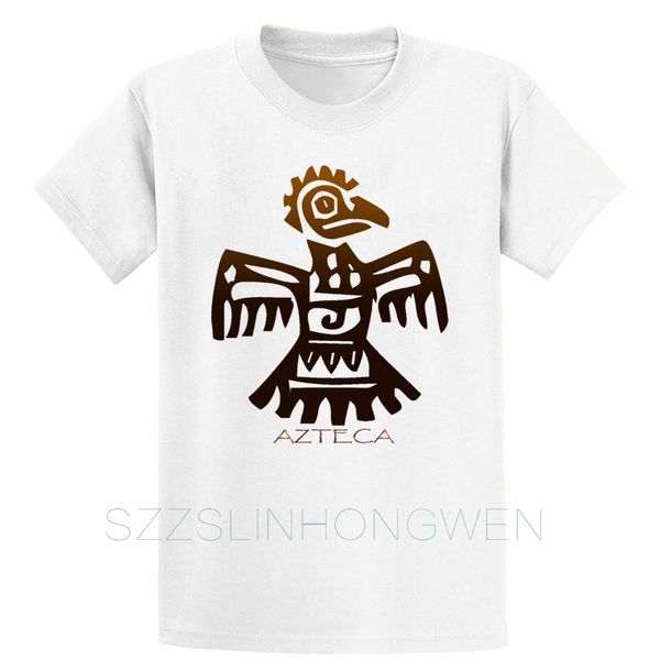 

azteca bird spirit t shirt funny summer style fit cotton natural plus size 5xl printing leisure shirt sport hooded sweatshirt hoodie