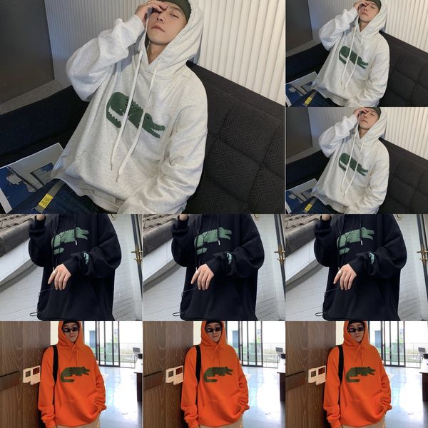 

верхняя мужская случайные пальто тенденция rghqt 2020 новый осенний свитер с капюшоном мужской топ sweatercoat sweaterloose мультфильма пары, Black