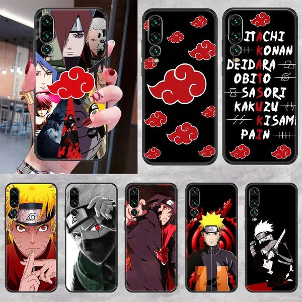 

naruto mobile phone cover huawei p mate p10 p20 p30 p40 10 20 smart z pro lite 2019, beautiful black paint