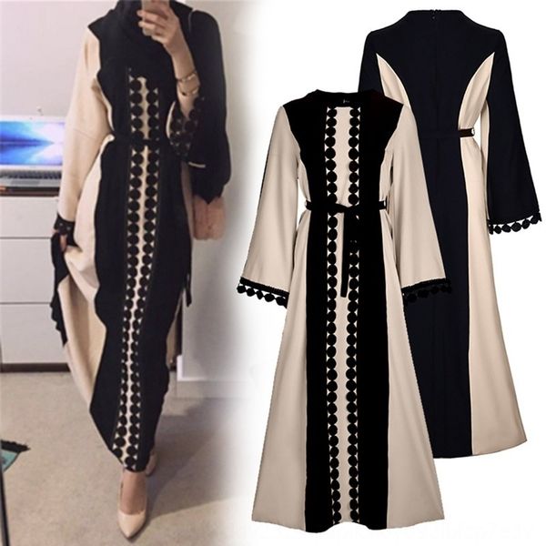 

f8849 arabian muslim eid abaya lace robe f8849 arabian fashion dressmuslim eid abaya dress dresslace dress fashion robe qh5m1, Black;gray