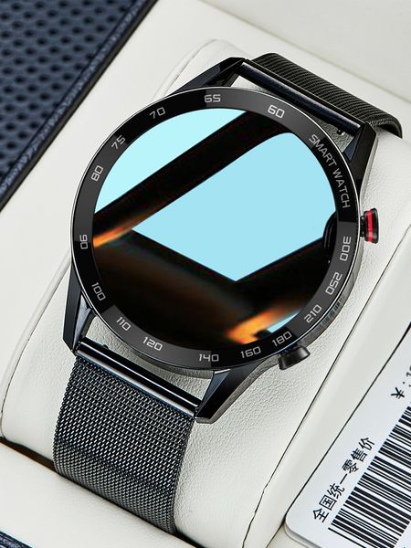 

sports watch man can make receive phone calls through bluetooth smart bracelet multifunctional mechanical heart rate and blood, Slivery;brown