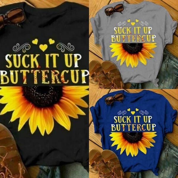 

sunflower printed short-sleeved sunflower printed short-sleeved t-shirt t-shirt b0twa, White