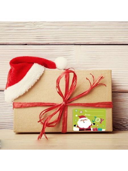 

adhesive christmas gift name tags xmas 250pcs stickers present seal labels decor