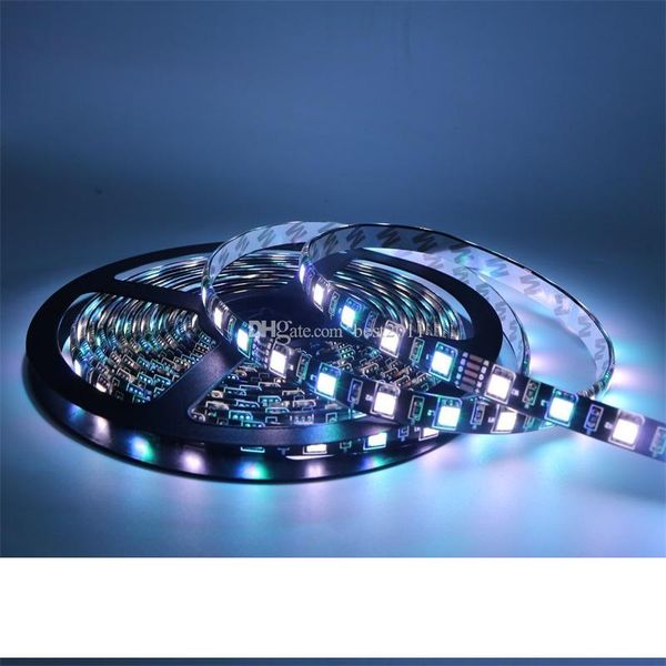 

white led strips black pcb 5050 rgbw warm white ip65 waterproof rgb mixed color dc12v 60led m