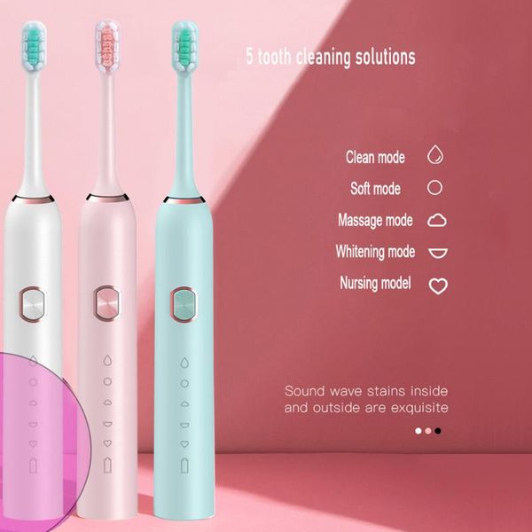 

electric toothbrush rechargeable usb ultra sonic tooth brush waterproof for adults electronic automatic toothbru