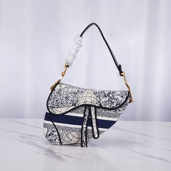 

saddle bag around the world canvas multicolor embroidery logo pocket magnetic clasp metal letters lady saddle flap bag shoulder bag handbag