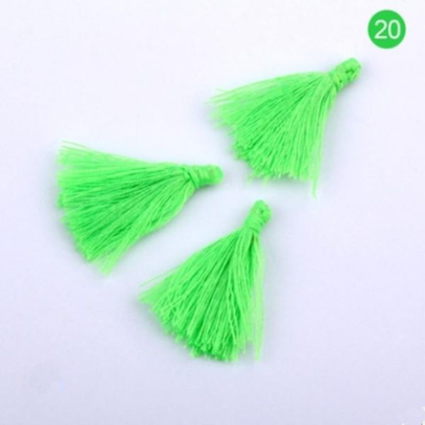 

200pc 3cm mini cotton thread fabric tassel diy pendant jewelry bracelet key making fringe trim craft tassels sewing accessories h jllubi