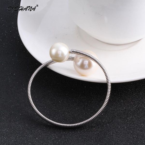 

плавающие прелестями браслеты манжету золото -колор женские браслеты жемчуг браслеты ювелирные изделия способа s0061, Black