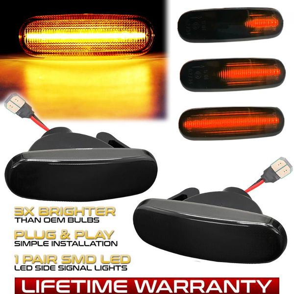 

2pc dynamic led side marker light lamp for multipla 186 panda 2 3 van evo stilo mult stilo abarth grande panda