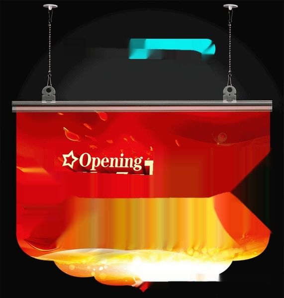 

zh5pz 60cm flag flagpole hanger three piece hanging clothes pole supermarket advertising pvc plastic shopping mall poster three clip piece h