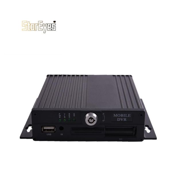 

kits 4 channels h.264 sd card mobile dvr for truck taxi school bus, Black;white