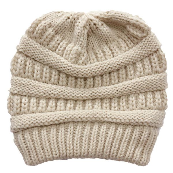 

зимы женщин вязание крючком вязать шапочки ponytail колпачки взрослые tuque hat 2020 street шляпы повседневный головной убор ear muff новая, Yellow