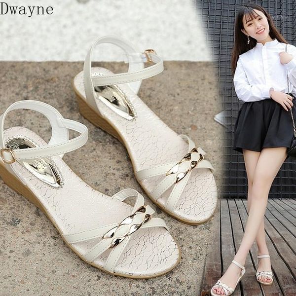 

sandals female summer 2021 wedge with open toe thick platform non-slip shoes1, Black