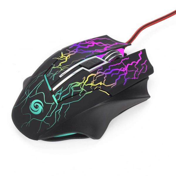 

2400 dpi 6 buttons backlit computer mouse new professional gaming mouse mechanical wired silent support macro definition