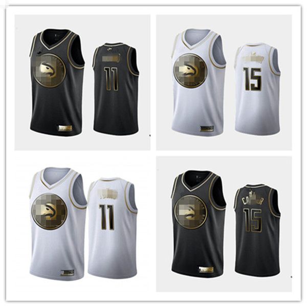 

2020 mens atlanta trae 11 young vince 15 carter swingers black white golden edition hawks basketball jersey iconedition