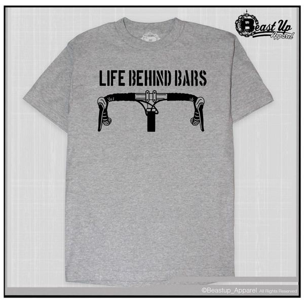 

funny casual short sleeve life behind bars cyclist biker culture fixie biker handle bars colors sport hooded sweatshirt hoodie t shirt