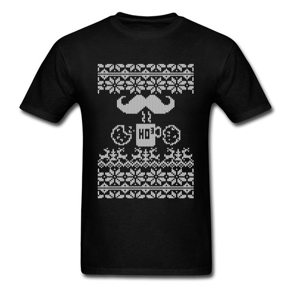 

santa snack ugly christmas sweater style black tees shirts novelty cartoon design short sleeve hooded sweatshirt hoodie men t shirt
