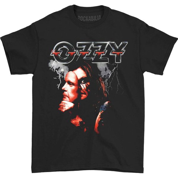 

ozzy osbourne men's mask black print hoodie designers t shirts sweatshirt