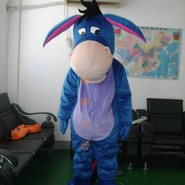 

mascot costumes donkey mascot costume suits party game dress outfits clothing advertising carnival halloween xmas easter festival adults, Red;yellow