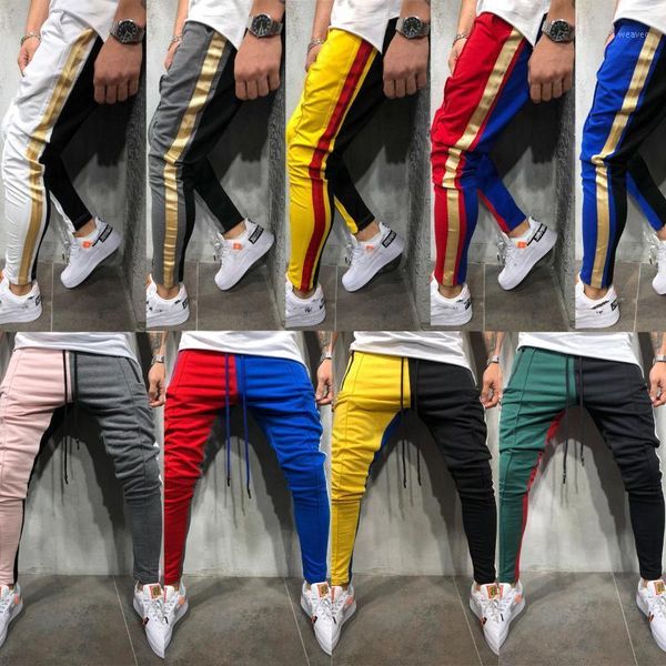 

2018 new men pants hip hop sportswear fitness joggerstrousers mens streetwear track pants gyms sweatpant1, Black