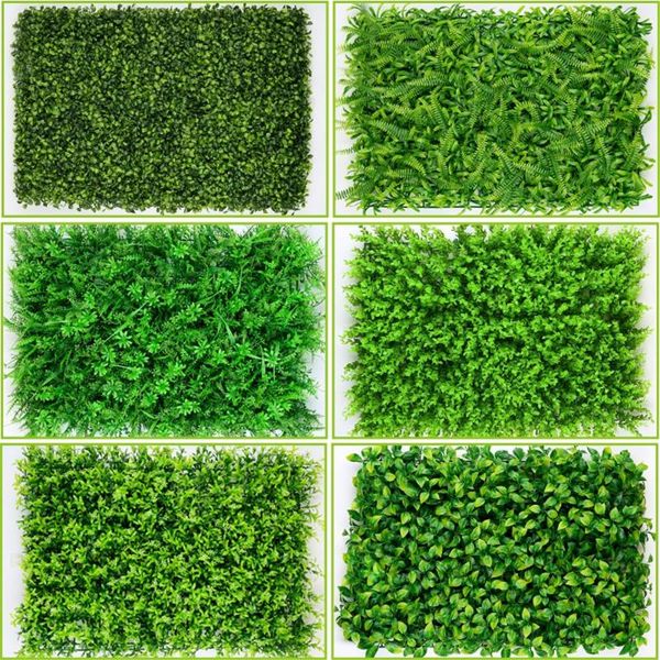 

40*60cm artificial plants hedge lawn boxwood hedge fake lawn garden backyard home decor simulation grass turf rug outdoor p