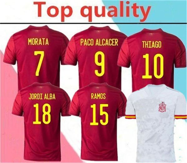 

2020 national team spain soccer jersey 2020 2021 paco alcacer asensio morata isco iniesta thiago football shirt, Black;yellow