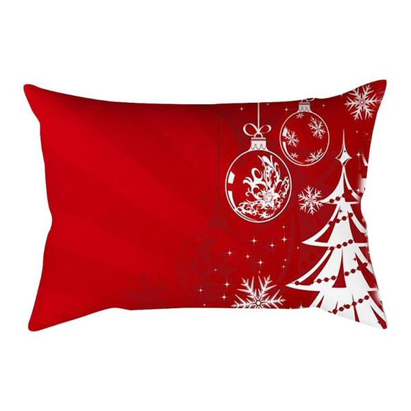 

merry christmas pillow case linen cushion cover home decoration soft covers home decor 30x50cm cotton pillowcase decorations