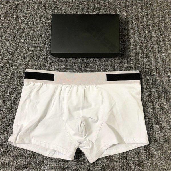 

2021 mens designers boxers brands underpants classic mens boxer casual shorts underwear breathable cotton underwears 3pcs yujrxdjrds, Black;white