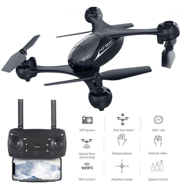 

kf600 rc drone with hd fpv wifi dual camera altitude hold quadcopter optical flow gesture p dron vs xs809hw e58 e511 xs809hw1
